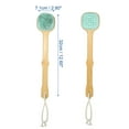 thumbnail image 2 of 1Pc Back Scrubber for Shower Bath Silicone Body Brush with Long Handle for Skin Exfoliating Green, 2 of 7