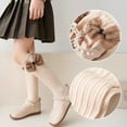 thumbnail image 6 of Esaierr Kids Girls Knee High Socks Long Socks Toddler Girls Cotton Socks for 2 Pairs 3-12Y, 6 of 8