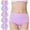 Purple Womens Briefs Multipack Clearance, variant on OSFVNOXV Cotton Underwear for Women Low Rise Brief Seamless Comfort Fit Solid Color Panties