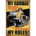thumbnail image 2 of Placa Vintage, Modelo De Coche De Metal, Pintura De Estaño, Café, Bar, Pub, Arte De Pared, Placa De Póster Likrtyny Arte Deco, 2 of 9