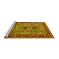 thumbnail image 2 of Ahgly Company Machine Washable Indoor Rectangle Oriental Yellow Industrial Area Rugs, 4' x 6', 2 of 4