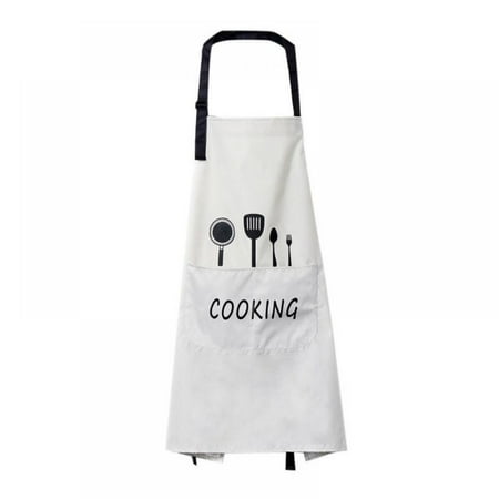

Adjustable Bib Apron Thicker Version Waterdrop Resistant with Pocket Cooking Kitchen Aprons for Women Men Chef