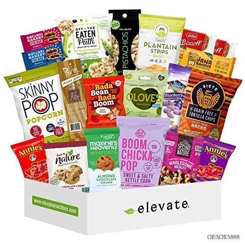 Premium Vegan Snack Box Assortment, Healthy Care Package For Adults