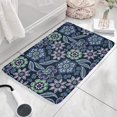 thumbnail image 3 of Pioneer Flower Floral Print Flannel Non Slip Door Rugs,Washable Door Mats Indoor,Decorative Door Mats,Dirt-Resistant and Absorbent Doormat for Entrance,Bedroom,Kitchen,Bathroom,23.5"x16", 3 of 5