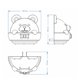 thumbnail image 3 of Yuarrent Luz Led de oso, recargable, con Control remoto, para dormitorio, junto a la cama, sin perforaciones Iluminación y accesorios Yuarrent HA017112-00, 3 of 6
