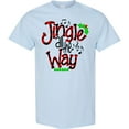 thumbnail image 3 of Inktastic Christmas Jingle All the Way with Music Notes and Holly T-Shirt, 3 of 5