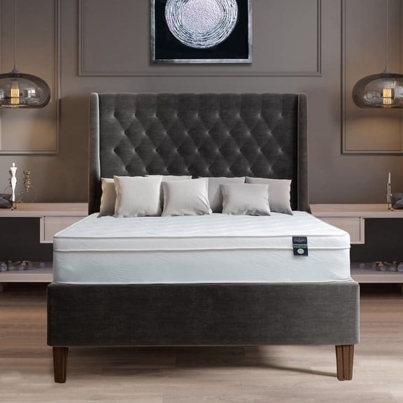 8 Inch Short Queen Mattress - High Density & Premium Comfort Cold Foam - Bonnell Coil Springs - Hybrid Short Queen - Medium Firm
