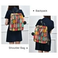 thumbnail image 4 of FORMRS Women's Travel Backpack Purse Anti-Theft Hidden Pockets Casual Shoulder Bag, Beige Jar, 4 of 7