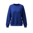 thumbnail image 7 of Horkkom Crew Neck Sweatshirts Women Casual Oversized Solid Color Tops Fall Loose Pullover Sweatshirts with Pockets L, 7 of 7