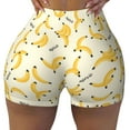 thumbnail image 2 of Fotbe Banana Shorts Sin Costuras – Shorts Deportivos de Cintura Alta para Mujer, Elásticos para Gimnasio, Yoga, Running o Ciclismo-Medium, 2 of 8