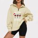thumbnail image 1 of Pntutb, camiseta informal con cremallera y manga larga con cuello vuelto a la moda para mujer, camisetas Pntutb Pntutb-2624, 1 of 5