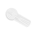 thumbnail image 2 of Abbracc Geometric Pattern Drawing Ruler Simple Supplies Aid Compact Drawing Template 15cmx6.8cm, 2 of 9