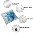 thumbnail image 4 of BANET Throw Pillow Cushion Cover, Big Single Blue Artwork Decorative Square Accent, Pillow Case for Bedroom Living Room and Dorm 24x24in, 4 of 5
