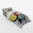 thumbnail image 3 of Ambesonne Indie Bedding Set 4 Pcs, Animal Food Crazy Doodle, Queen, Multicolor, 3 of 3