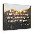 thumbnail image 6 of Scripture Walls Proverbs 15:3 The Eyes Of The Lord Are In Every Place Bible Verse Canvas Christian Wall Art Ready to Hang Unframed, 6 of 17