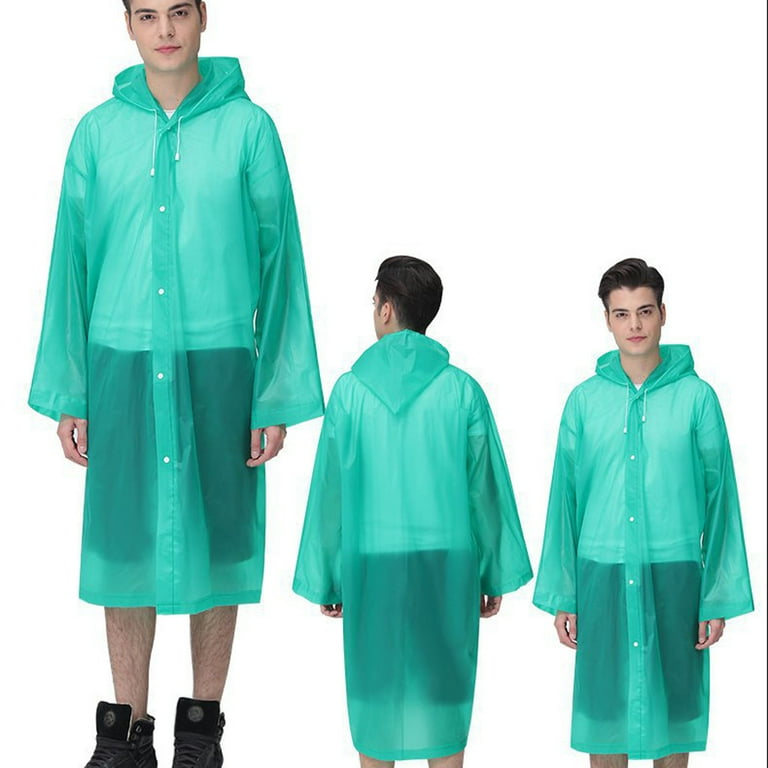 Long Coat No Hood Long Raincoat for Men Mens Fuzzy Jacket 2xl Raincoats for Men Slickers for Men Big And Tall Rain Jackets for Men Raincoat Men Disposable Women Rain Gear Women