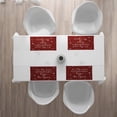 thumbnail image 2 of Ambesonne Saying Place Mats Set of 4, Christmas and Snowflakes, Standard Size, Red and White, 2 of 3