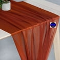 thumbnail image 4 of MDS pack of 5 Wedding 29 x 120 inches Sheer chiffon Table Runner for Rustic Boho Wedding Banquet Decor for 10Ft Table Runners - Terracotta, 4 of 6