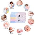 thumbnail image 5 of Toalla bonita de tres piezas para bebé, paño de lavado de algodón suave y absorbente, suave y agradable para la piel para cara, manos y cuerpo, 5 of 5