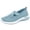 Sky Blue, variant on CAIXAI Wide Walking Shoes for Women Wide Walking Shoes for Women Comfortable Knit Upper Embroidery Women's Sneakers Slip-On Arch Support Mary Jane Flats Women Hands Free Walking Tennis Shoes