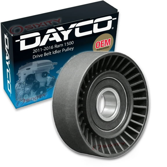 Dayco Drive Belt Idler Pulley compatible with Ram 1500 5.7L V8 2011-2018