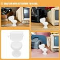 thumbnail image 3 of 4pcs Toilet Seat Cake Topper Miniature Dollhouse Bathroom Furniture Tiny Toilet Toy for DIY Crafts and Mini Home Decor, 3 of 8