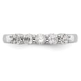 thumbnail image 4 of 14K White Gold Ring Band Wedding Diamond Round 5-Stone , Size 5, 4 of 6