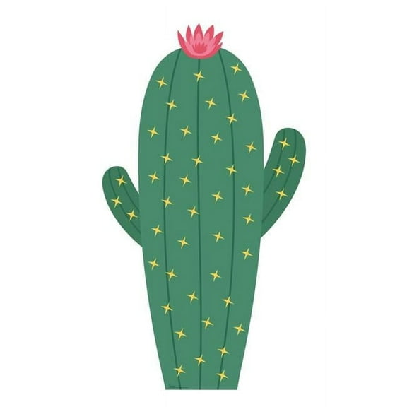 60 x 33 in. 60 in. Life-Size Cactus Cardboard Cutout