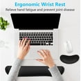 thumbnail image 4 of Ergonomic Gel Memory Foam Keyboard Wrist Rest & Mousepad Rests for Computer, Typing, Laptop, Mouse Desk Pads Support Hand and Arm, 2 Piece Pad for Office and Travel, 4 of 9