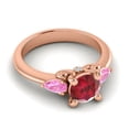 thumbnail image 3 of 2.50 Carat Elegant Round Cut Red Ruby & Red Ruby Gemstone Wedding Ring for her Solid 18K Yellow Gold Size 5.5 by Diamond-Capitals, 3 of 8