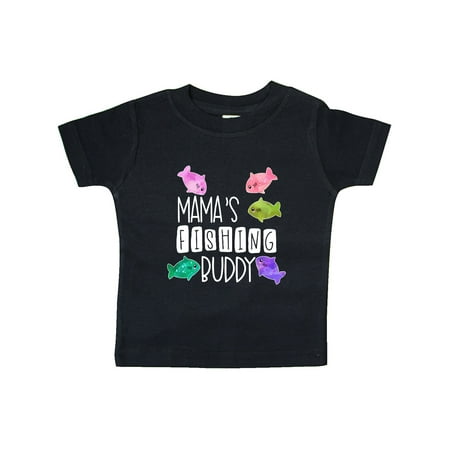 

Inktastic Mama s Fishing Buddy with Colorful Fish Gift Baby Boy or Baby Girl T-Shirt