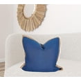 thumbnail image 3 of HomeRoots 515450 24 x 24 in. Blue & Brown Polyester Zippered Pillow with Jute Trim, 3 of 3