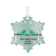 thumbnail image 1 of SIfdSeng Get it Fast Snowflake Shaped Sea Friendship Handmade Sea Glass Friend's Friendship, 1 of 4