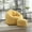 Yellow, variant on Homefun Bean Bag Chair for Adult,Microfiber Upholstered Sofa with Footstool Shell-Shaped Memory Foam Stuffed Lazy Sofa for Living Room(Tan)