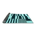 thumbnail image 2 of Ahgly Company Indoor Rectangle Abstract Light Blue Contemporary Area Rugs, 2' x 3', 2 of 4