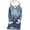 Blue, variant on Feancey Fleece Pullover Hoodies for Women Letter Print Hooded Sweatshirts Winter Sherpa Lined Thermal Tops Loungewear Pajamas with Pockets Gray L