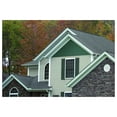 thumbnail image 7 of 12 in. W x 36 in. H , Standard Cathedral Top Center Mullion, Open Louver Shutters, Includes Matching Installation Spikes (Per Pair), 002 - Black, 7 of 7