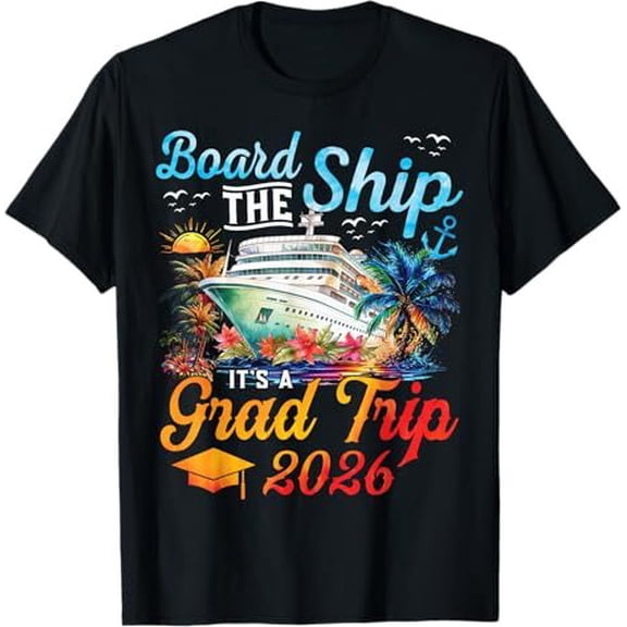 Brythos 2026 Senior Graduation Trip Cruise T-Shirt Board The Ship Party Tee