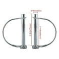 thumbnail image 2 of 10Pcs Wire Lock Pin, 5/16 Inch Shaft Locking Pin Hitch Pin with Round Arch Wire Retainer for Farm T, 2 of 5