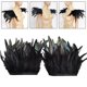thumbnail image 3 of Elegante mantón de plumas, plumas, , Punk, gótico, cómodo para mujeres, envoltura de hombro para accesorios de disfraces, Cosplay Macarena Capa chal de mujer, 3 of 8