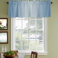 thumbnail image 4 of Blue Ombre Valances for Windows, Decorative Rod Pocket Window Valance Curtains, Modern Gradient Abstract Art Short Curtain Drapes for Kitchen/Bathroom/Living Room, 2 Panels, 42" W x 12" L, 4 of 8