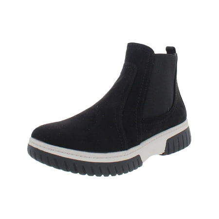 

White Mountain Womens Grammer Faux Suede Stretch Chelsea Boots