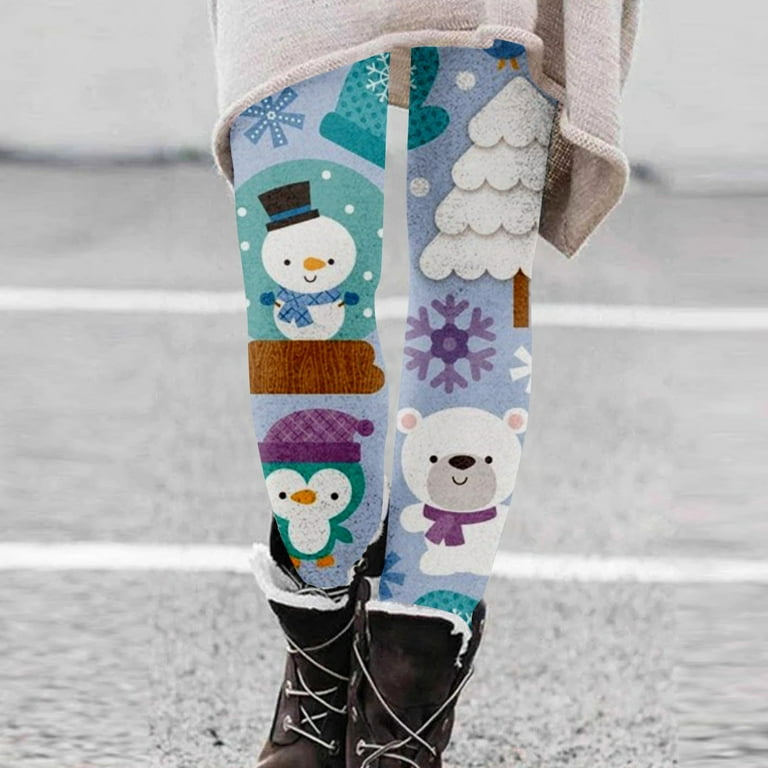 Knosfe Winter Leggings for Women Casual Thermal Thick Velvet