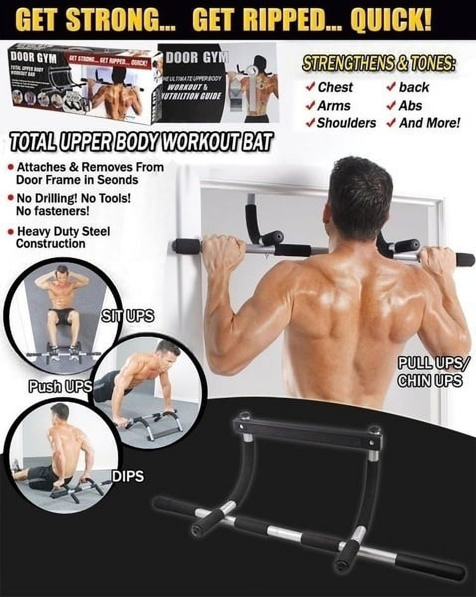 Heavy Duty Doorway Workout Frame Chin Pull Up Bar Exercise Fitness Gym Home Door Mounted Walmart