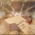 thumbnail image 6 of 500pcs Blank Kraft Paper Business Cards Word Card Message Card DIY Gift Card, 6 of 8