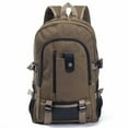 thumbnail image 4 of Men's Canvas Backpack, Durable Water-Resistant Travel Backpack for Daily Commute, Outdoor Hiking & Work, Multi-Compartment Laptop Daypack, 4 of 6