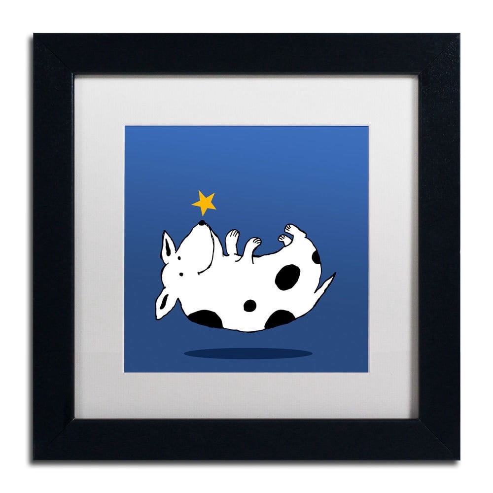 Carla Martell 'Star Dog' Matted Framed Art
