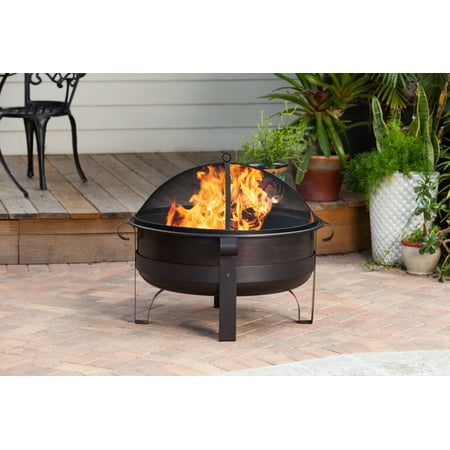 Fire Sense - Cornell Wood Burning Fire Pit - Bronze