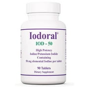 Optimox Iodoral 50 mg Supplement - Potassium Iodide Tablets, High Potency Iodine Tablets, Iodine Supplements for Thyroid Support, Daily Vitamins and Minerals, Lugol's Iodine Solution - 90 Count