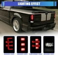 thumbnail image 3 of LED Tail Light Compatible With 2004-2008 Ford F-150 Pickup Truck Styleside Model Driver And Passenger Side Rear Taillight Glossy Black Housing Clear Lens Left + Right Pair Assembly, 3 of 8